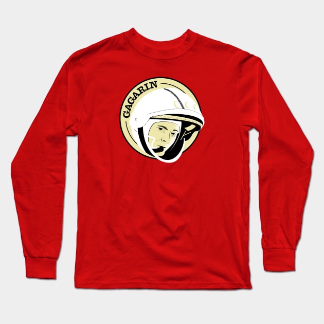 Yuri Gagarin Long Sleeve T-Shirt by monkeyminion